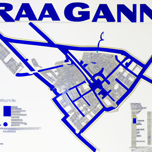 1. תמונה הממחישה את מפת רמת גן, המבליטה אזורי מגורים ומסחר פופולריים